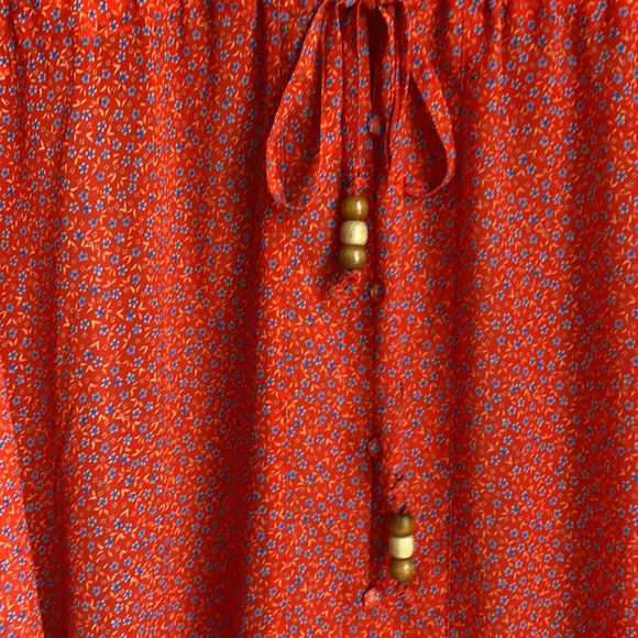 NWT Plush Chiffon Floral Bell Sleeve Kimono Dress Cover Up - Picture 6 of 9